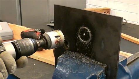 how to cut a round hole in sheet metal|punching holes in sheet metal.